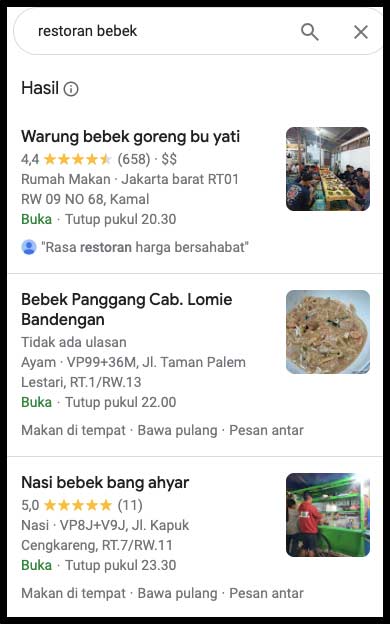 restoran bebek lokal jakarta