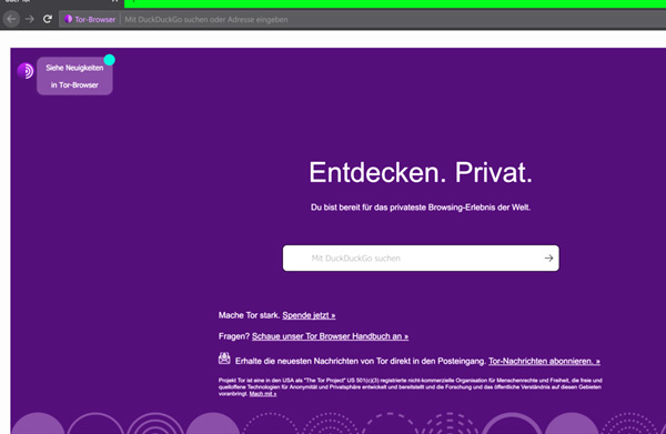 Browsing dengan Tor Browser