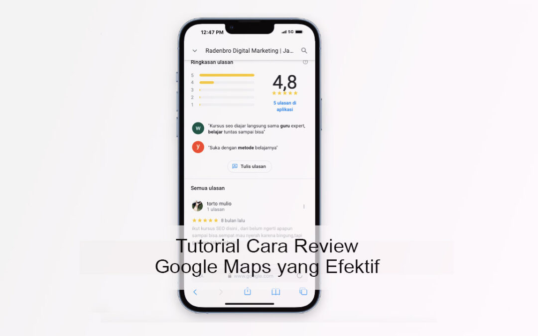 Tutorial Cara Review Google Maps dan Memberi Rating